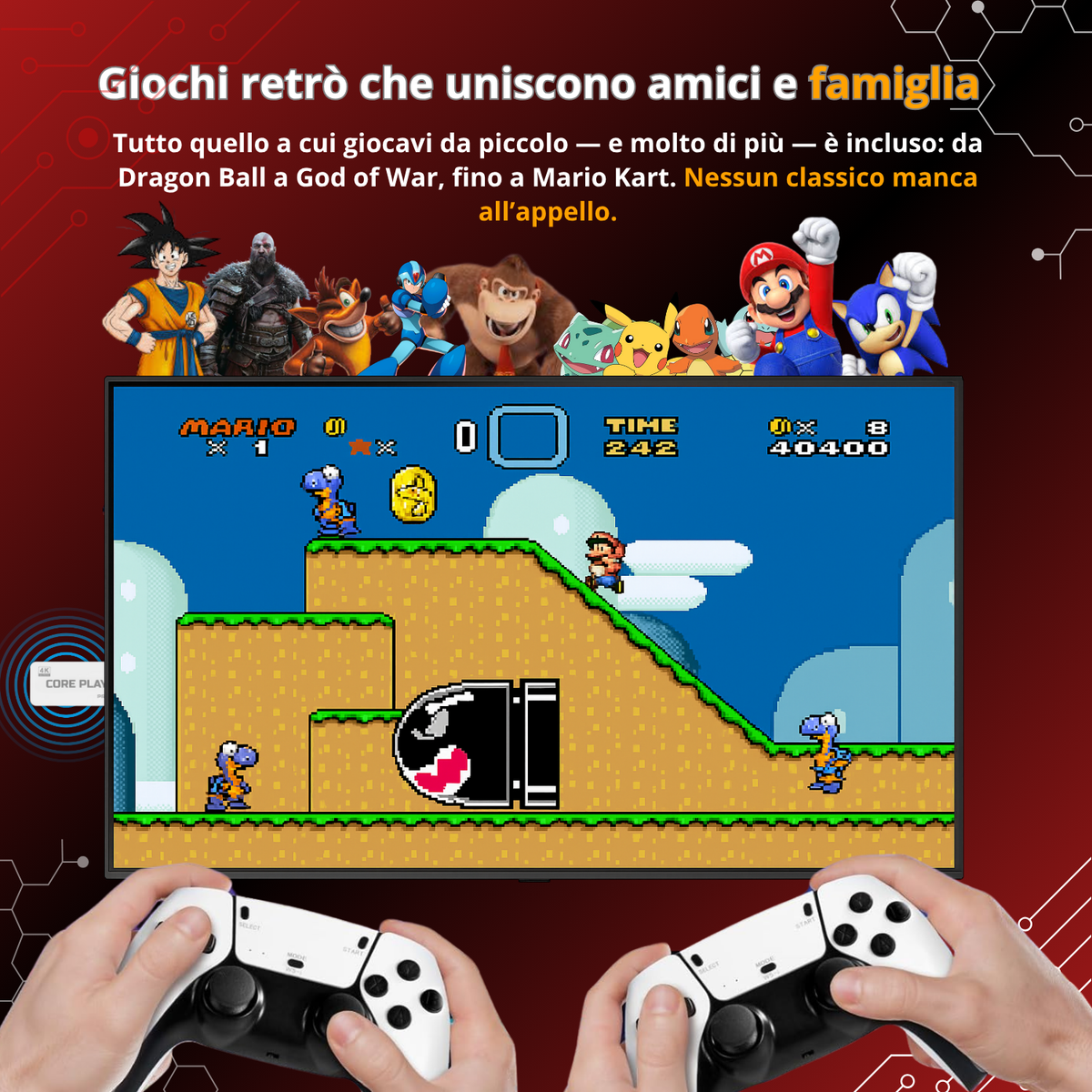 GameClassici Stick™ | 30.000 giochi leggendari in un’unica stick potente